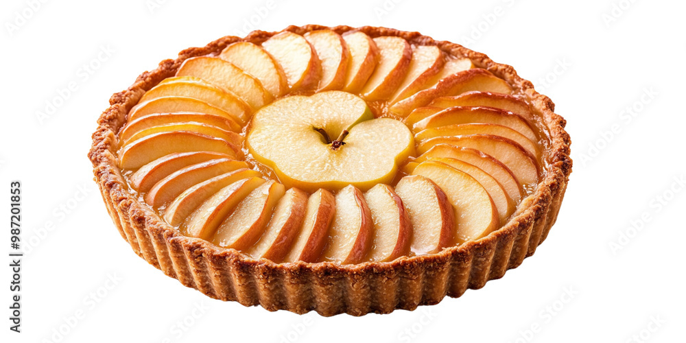 Apple pie, on transparent background Apple pie, on transparent background