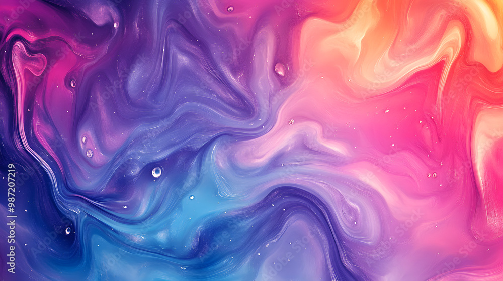 Abstract liquid or fluid vibrant background with flow of grainy pink blue purple and red noise texture Abstract liquid or fluid vibrant background with flow of grainy pink blue purple and red noise texture