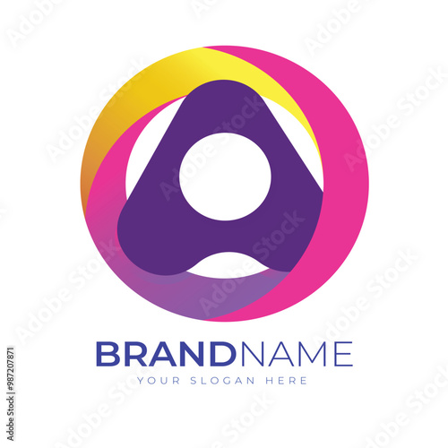 Gradient Brand Logo Design Eps  photo