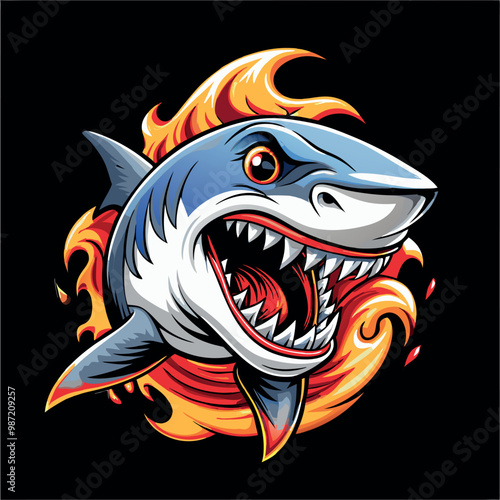 squalo feroce animale del mare 04