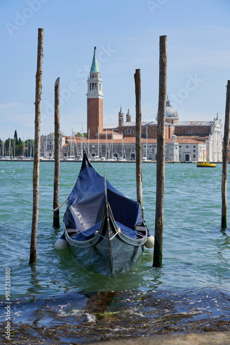 Venice Charm: Gondola, Water, and Skyline