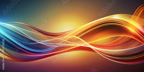 Abstract background with flowing lines in wave pattern, abstract, lines, wave, background, design, texture, pattern, artistic, modern