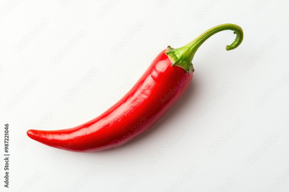 chili red pepper isolated on white background, ai chili red pepper isolated on white background, ai