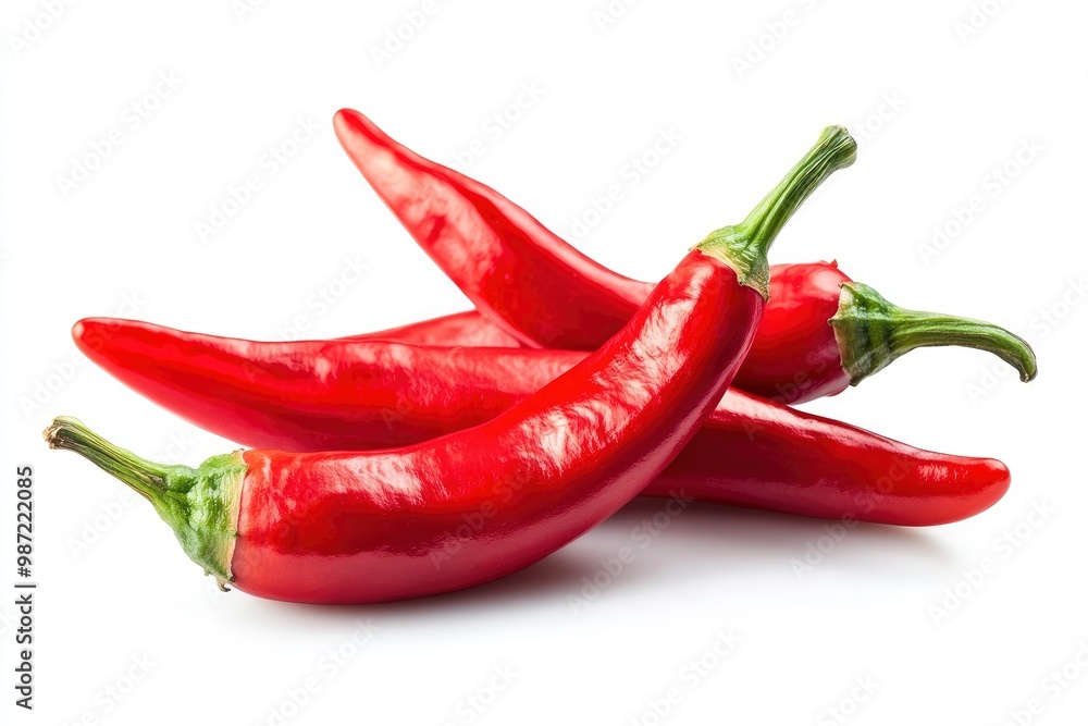 chili red pepper isolated on white background, ai chili red pepper isolated on white background, ai