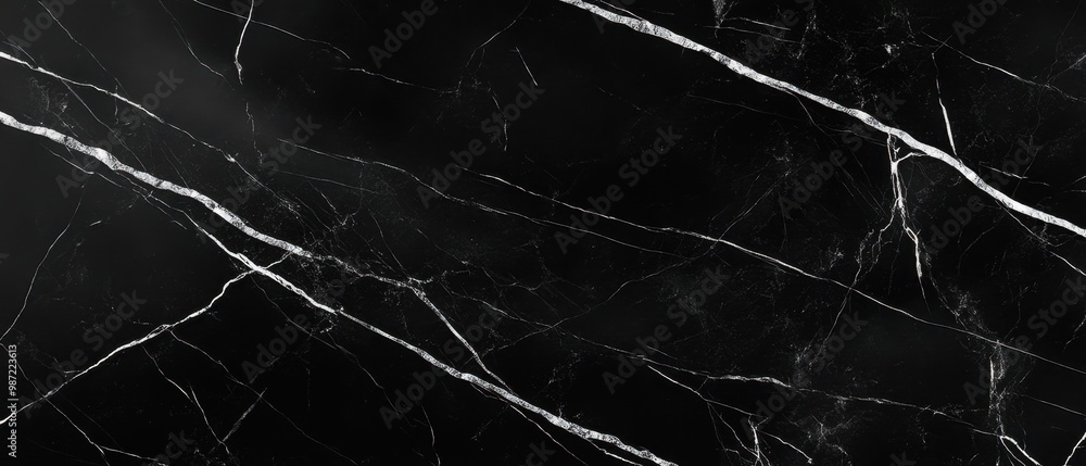 Sleek black marble with subtle silver veins running through the surface, offering a timeless and elegant look for upscale background designs Sleek black marble with subtle silver veins running through the surface, offering a timeless and elegant look for upscale background designs