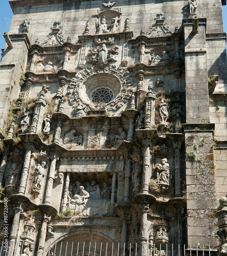  facade of the Pontevedra´s cathedral