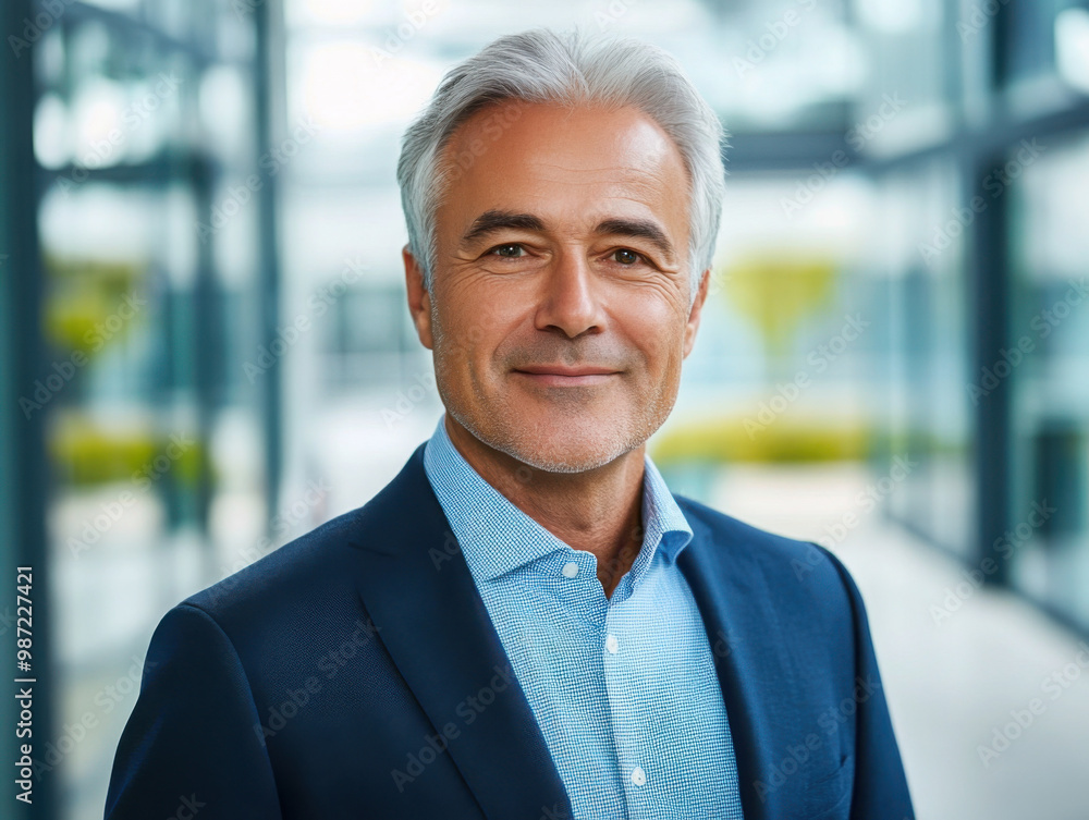 portrait of successful senior businessman consultant looking at camera portrait of successful senior businessman consultant looking at camera