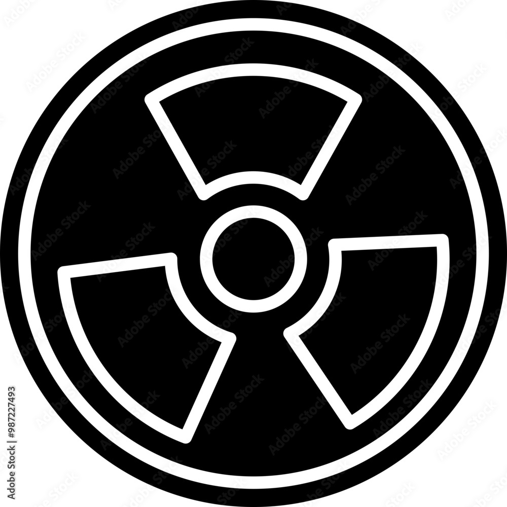 Fototapeta premium Nuclear Danger icon
