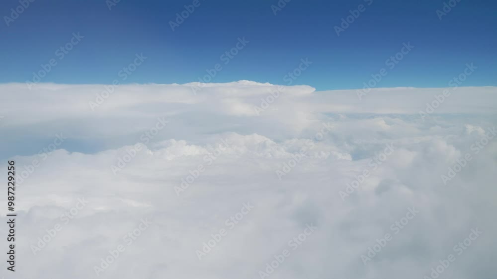 Aerial shot above the clouds in 4K Aerial shot above the clouds in 4K