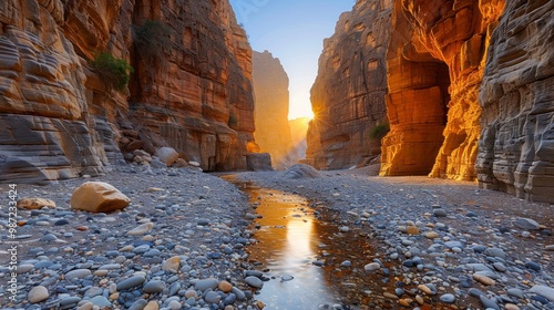 The beautiful Wadi Al-Disah in the Tabuk region is one of the most famous valleys  photo