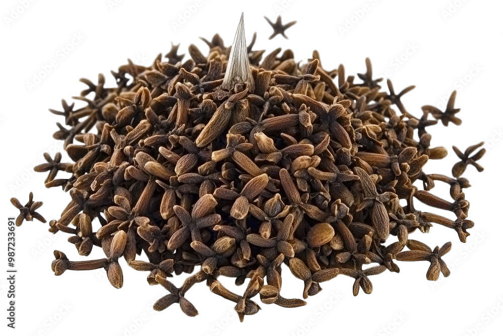 Close-up of aromatic dried clove buds, perfect for culinary and medicinal uses, showcasing natural texture and color. Close-up of aromatic dried clove buds, perfect for culinary and medicinal uses, showcasing natural texture and color.