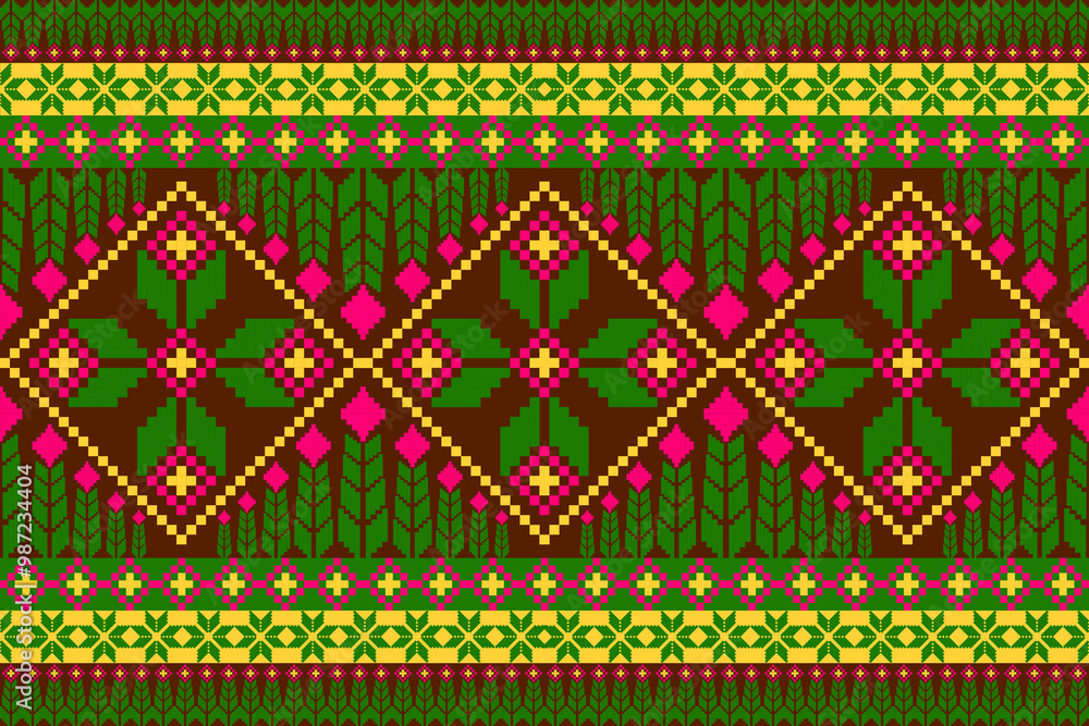 seamless knitted pattern,flower pattern seamless knitted pattern,flower pattern