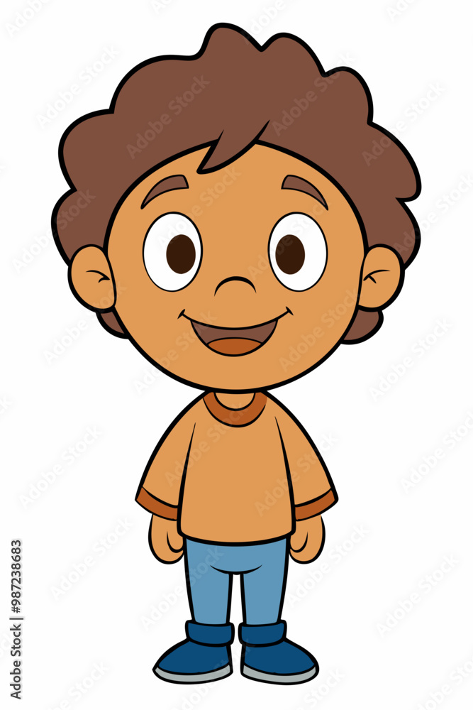 simple cute happy smiling child vector
simple cute happy smiling child vector