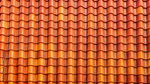 Seamless pattern of red and orange corrugated tile roofing texture, roof, shingles, tiles, texture, seamless