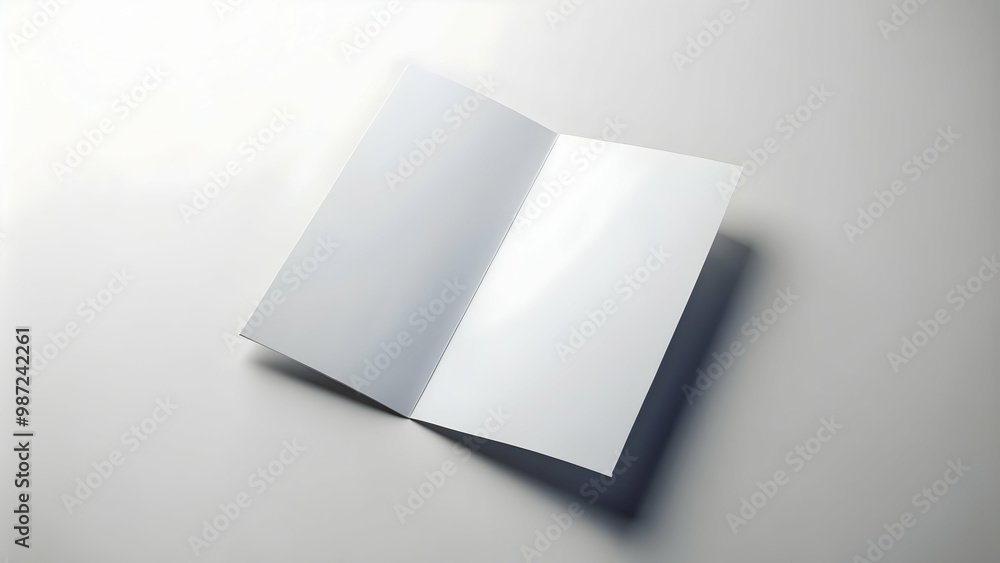 A5 bi-fold brochure mockup on white background with shadow, brochure, mockup, A5, bi-fold, design, template A5 bi-fold brochure mockup on white background with shadow, brochure, mockup, A5, bi-fold, design, template