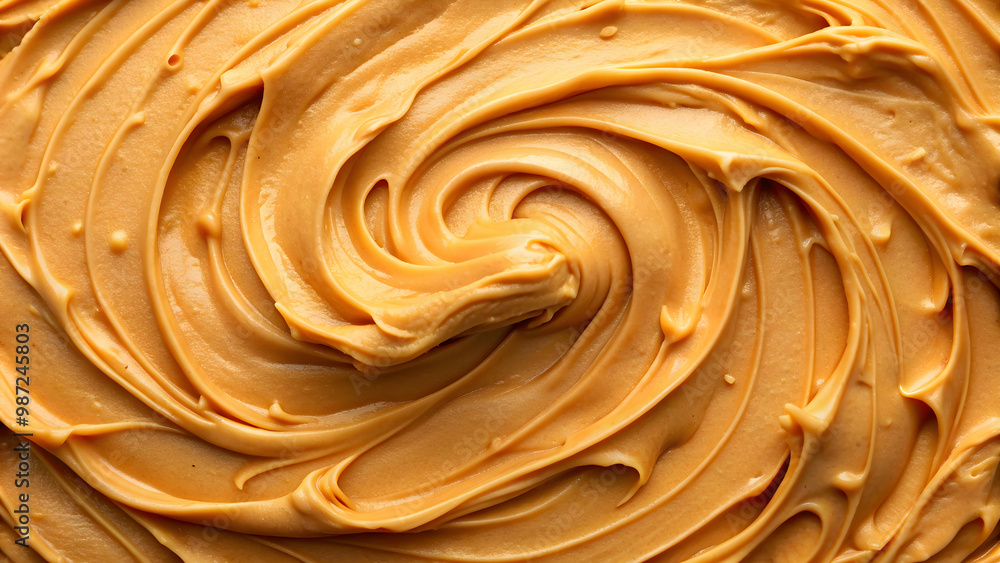 Creamy peanut butter texture background with a smooth spreadable consistency, peanut butter, creamy, texture, spread, nutty Creamy peanut butter texture background with a smooth spreadable consistency, peanut butter, creamy, texture, spread, nutty
