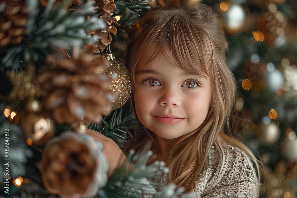 Children's Christmas Tree with Twinkling Lights and Festive Decorations for Joyful Holidays Children's Christmas Tree with Twinkling Lights and Festive Decorations for Joyful Holidays