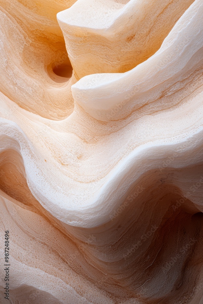 A rock formation up-close with a yellow light beaming from its summit, revealing a tiny hole nestled in its center A rock formation up-close with a yellow light beaming from its summit, revealing a tiny hole nestled in its center