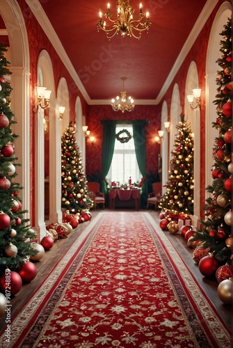 Wallpaper Mural Winter wooden table forest winter landscape snowflakes sunlight christmas background  Torontodigital.ca