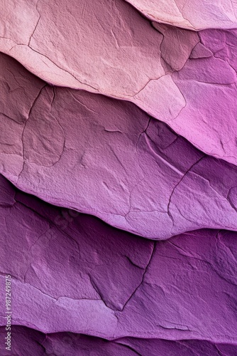 Wallpaper Mural  A tight shot of a rock wall displaying purple and pink hues in its upper right region Torontodigital.ca