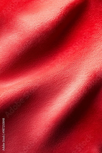  A close-up of a red cloth with a diagonal textured pattern