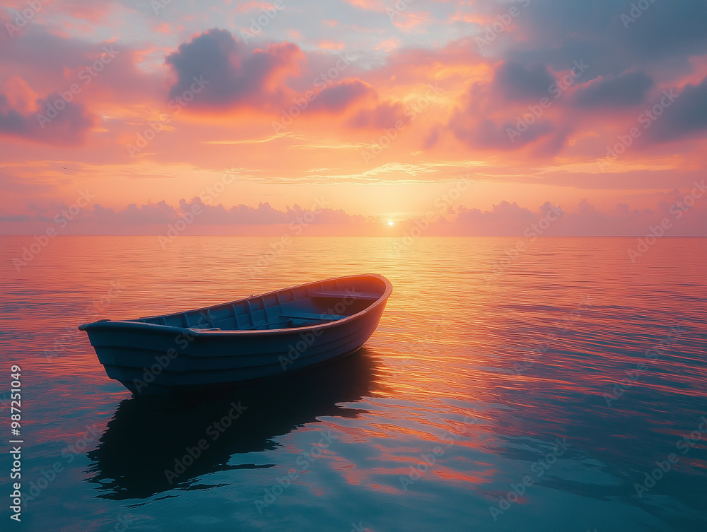 boat on sunset boat on sunset