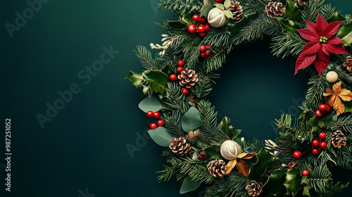 Beautiful Christmas wreath decorations