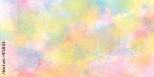 amazing colorful abstract texture of soft watercolor, watercolor paper texture background, Colorful watercolor art splashed background, grunge Texture of a lightly sized watercolor paper.