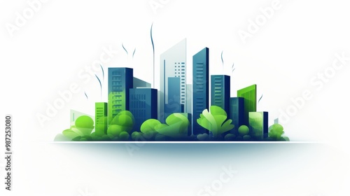 Green architecture in a sustainable urban model