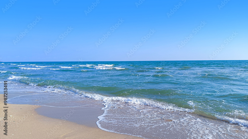 Fototapeta premium Sea landscape of Laem Sadet Beach Chanthaburi, Thailand