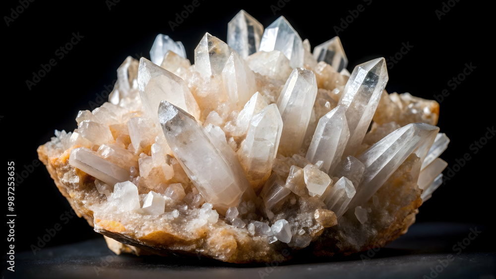 Close-up of isolated gypsum mineral specimen, gypsum, mineral, isolated, rock, close-up, natural, white, texture, geology, crystal Close-up of isolated gypsum mineral specimen, gypsum, mineral, isolated, rock, close-up, natural, white, texture, geology, crystal