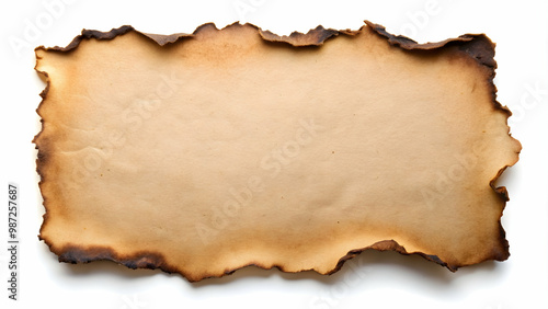 Burnt edge brown paper sheet with copy space on background, brown, paper, burnt, edges, copy space, isolated,background