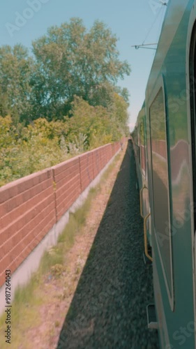 railway in the autumn