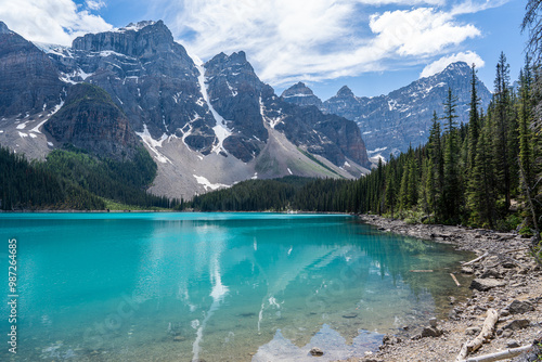 Scenic view around moraine lake area , Canada