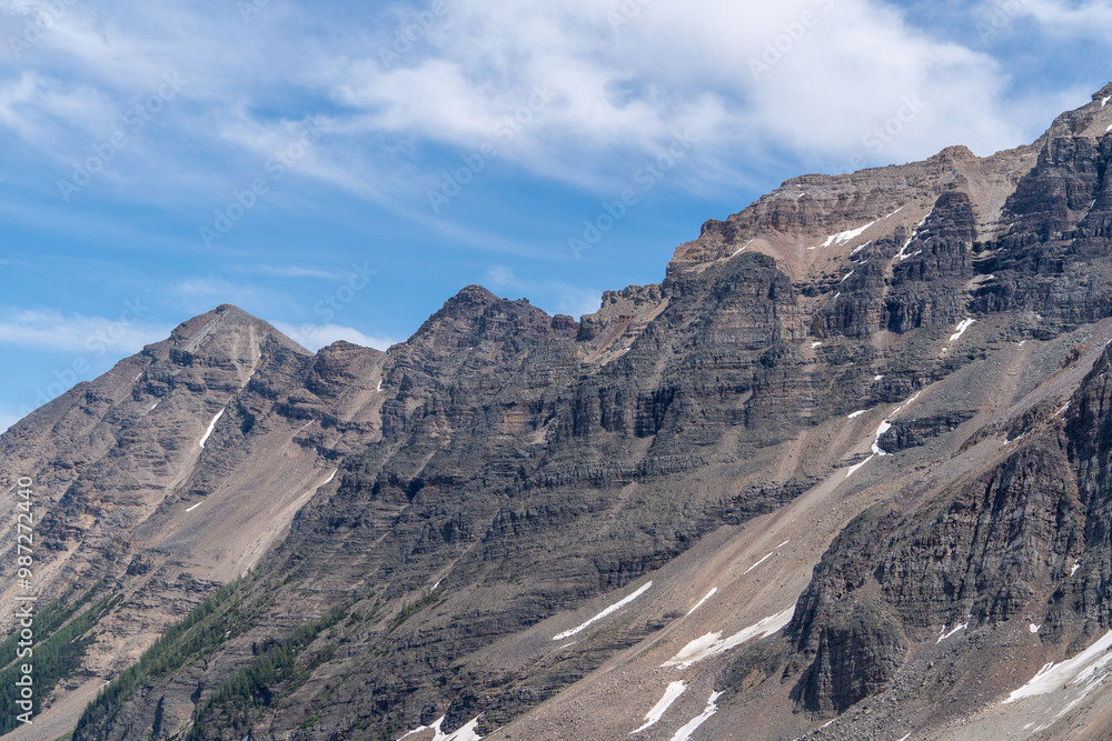 Scenic view on Plain of Six Glaciers route, Lake Louise, Canada Scenic view on Plain of Six Glaciers route, Lake Louise, Canada