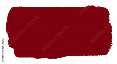 Wallpaper Mural Brush stroke in deep red with a textured surface Torontodigital.ca