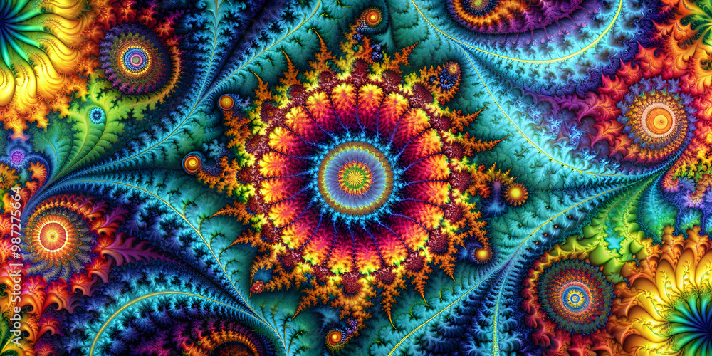 Fractal burst arrangement with intricate patterns and vibrant colors, fractal, burst, arrangement, intricate, patterns Fractal burst arrangement with intricate patterns and vibrant colors, fractal, burst, arrangement, intricate, patterns