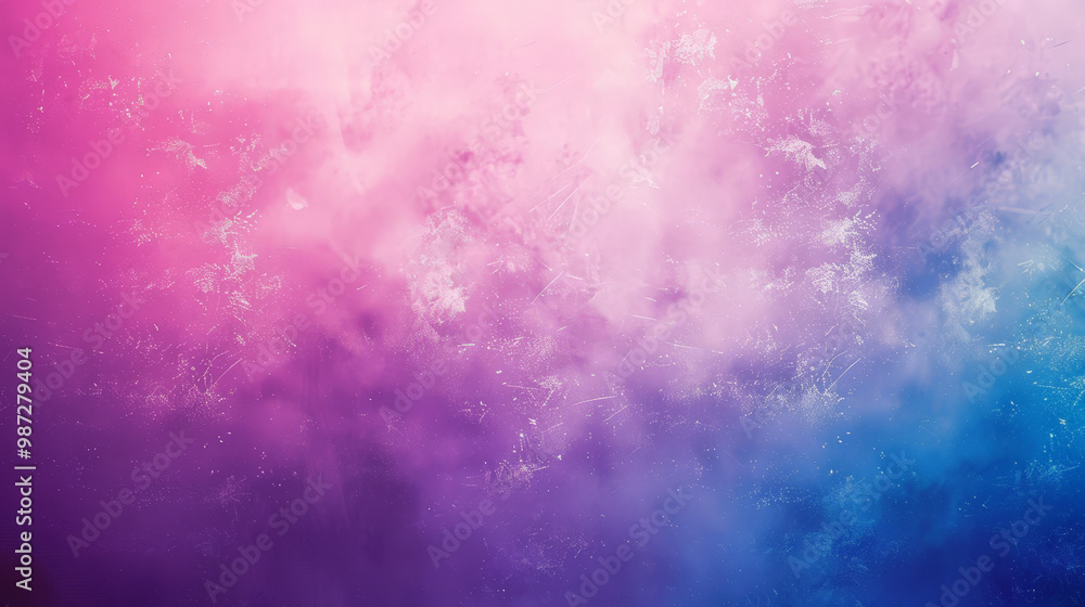 Fototapeta premium grainy purple blue and pink color gradient background