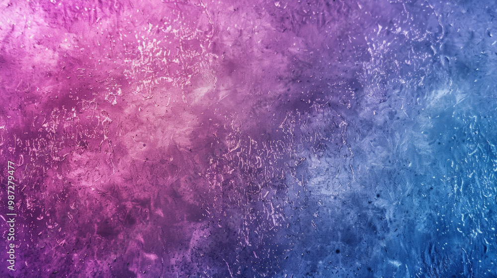 Fototapeta premium grainy purple blue and pink color gradient background
