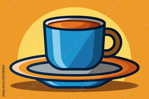  Cup plate vector art and illustration