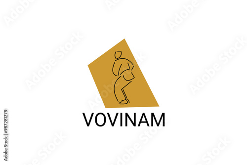 vovinam sport vector line icon. vovinam fighter sport. sign. sport pictogram illustration