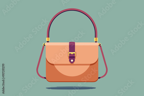  Stylish ladies hand bag vector illustration