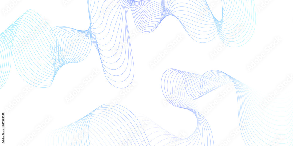 White wave curve lines banner background design. Abstract soft wave lines dynamic flowing blue light isolated background. Vector Illustration of the pink pattern of lines. stripes on white.
White wave curve lines banner background design. Abstract soft wave lines dynamic flowing blue light isolated background. Vector Illustration of the pink pattern of lines. stripes on white.