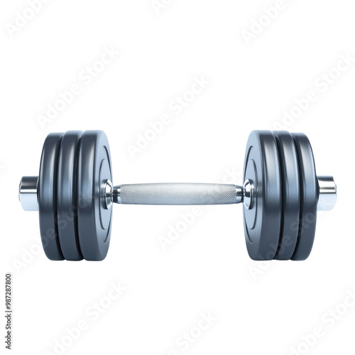 High-Quality Dumbbell Isolated on transparent Background