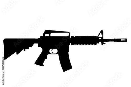 silhouette of a Carbine Rifle