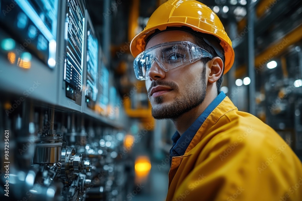 Industrial Worker Monitoring Control Panel Industrial Worker Monitoring Control Panel