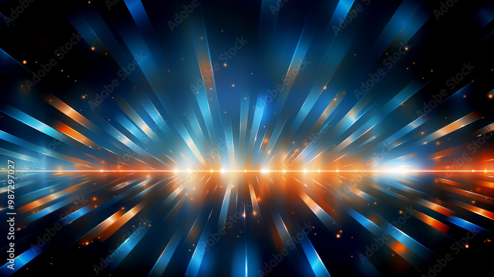 Fototapeta premium speed light motion with bokeh effects