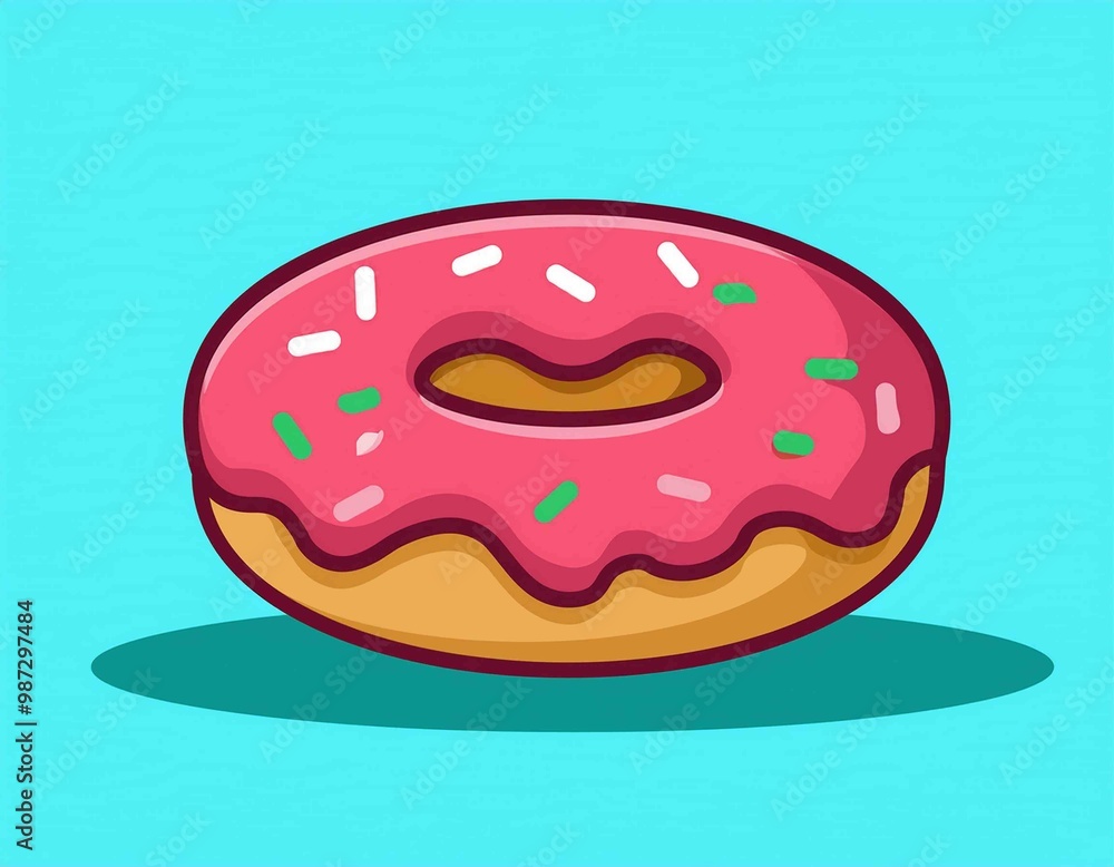 Donuts Vector Icon Illustration Donuts Vector Icon Illustration