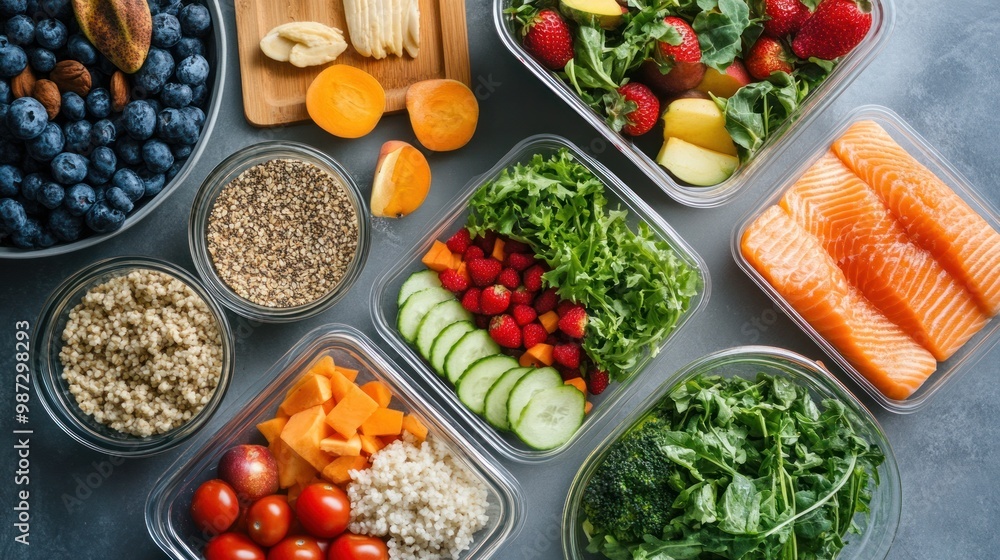 A clean-eating meal plan, featuring whole foods, fresh fruits, and nutrient-rich vegetables, with no processed ingredients in sight A clean-eating meal plan, featuring whole foods, fresh fruits, and nutrient-rich vegetables, with no processed ingredients in sight