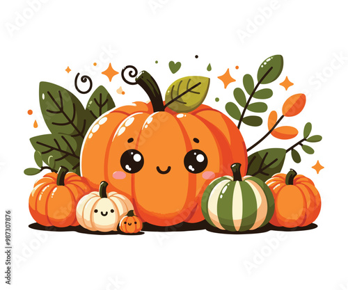 halloween pumpkin vector illustration 